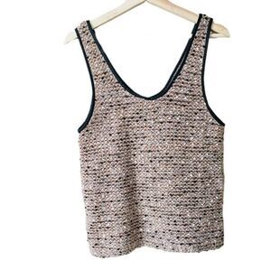 Pull & Bear Knit Wool Blend V-Neck Tank